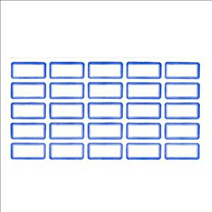 برچسب دور آبی 2×1 سانتی متر 25 عددی 