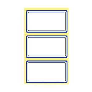 برچسب دور آبی 7×4 سانتی متر 3 عددی
