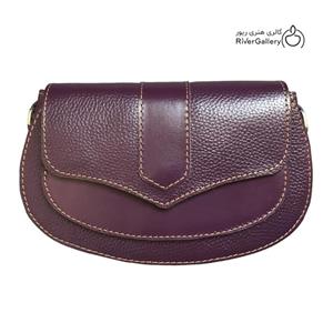 کیف رودوشی زنانه چرم طبیعی دست‌ساز اشتیاق