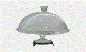 کیک خوری در دار بلور پایه پیوتر یونیک کد 1238 