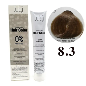 رنگ مو بدون آمونیاک جولای سری زیتونی شماره 8.3