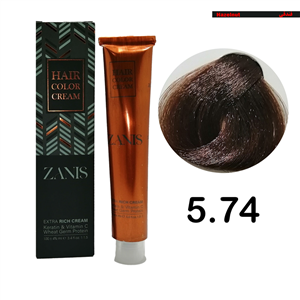 رنگ مو زانیس سری فندقی کد 5.74