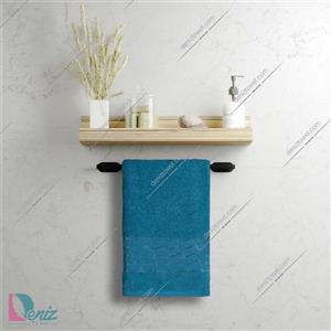 حوله دستی بزرگ طرح آرام رنگ آبی