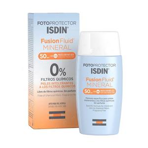 ضد آفتاب ایزدین مدل Fluid MINERAL حاوی SPF50 حجم 50 میلی لیتر