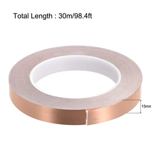 چسب رسانای مسی Copper foil single-sided tape/15MM/30M 