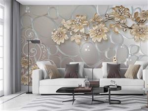 کاغذ دیواری سه بعدی گل W13510600