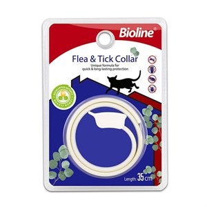 قلاده ضد کک و کنه گربه با عصاره مارگوسا و پرتقال شیرین بایولاین Bioline flea and tick collar for cats