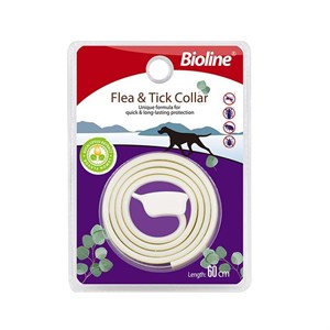قلاده ضد کک و کنه سگ با عصاره اکالیپتوس و لیمو بایولاین Bioline flea and tick collar for dogs