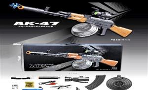 اسلحه AK47 بزرگ و بسیار جذاب و سنگین شارژی با قابلیت پرتاب تیر ژله ای