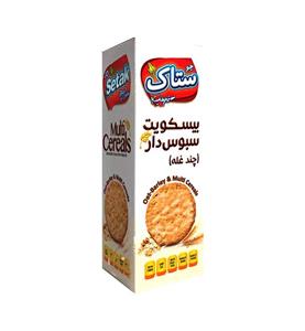 بیسکویت سبوس دار چند غله ستاک 370 گرم