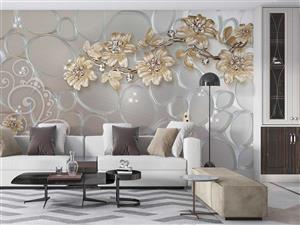 کاغذ دیواری گل سه بعدی M13510600