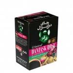 چای سیاه و تکه‌های گل محمدی و هل دوغزال 100 گرم (عمده)