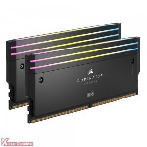 رم کورسیر 32 گیگابایت (2×16) دو کانال DDR5 7200 مدل Dominator Titanium RGB CL34