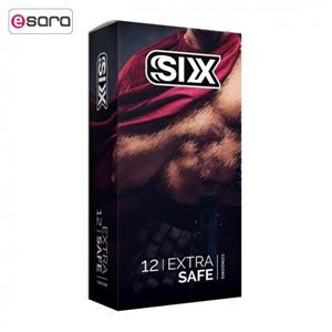 کاندوم سیکس مدل Max Safety بسته 12 عددی SIX Condom Packs 