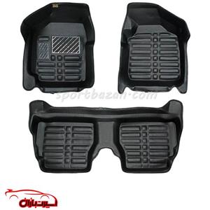 کفپوش پنج بعدی چرمی مناسب برای خودروی کوییک