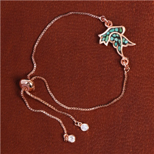 دستبند مسی فیروزه کوب کد 16878