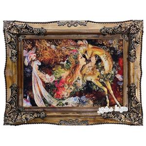 تابلو فرش ماشینی مینیاتور رستن – 5893