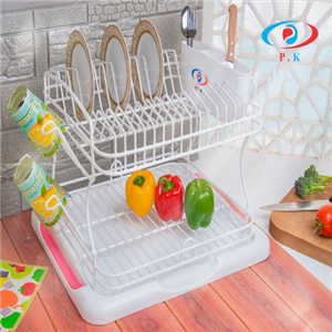 جا ظرفی 2 طبقه ویژه روکش پلاستیک کاوه کد 206