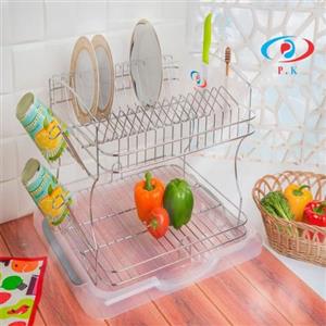 جا ظرفی 2 طبقه ویژه استیل کاوه کد 256