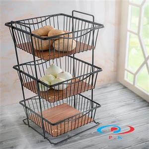 جا پیازی 3 طبقه مانا مربع مشکی کاوه کد 524