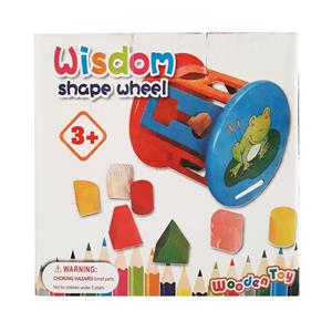 بازی آموزشی وودن توی مدل Wisdom Shape wheel کد 33 