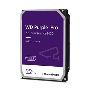 هارد دیسک اینترنال وسترن دیجیتالWestern Digital WD Purple Pro Smart Video Hard Drive ظرفیت 22 ترابایت 