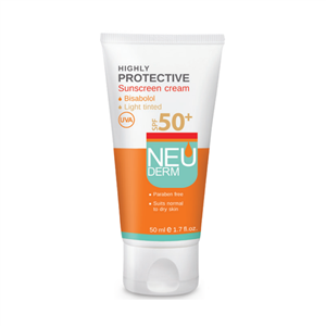 کرم ضدافتاب SPF50 رنگی روشن نئودرم میلی لیتر 