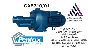 پمپ آب پنتاکس ٣ اسب ٢ پروانه برنجی تکفاز  ایتالیا وارداتی (CAB300/01)