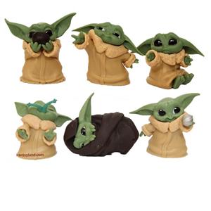 فیگور بی بی یودا استاروارز 6 عددی Baby Yoda Star wars