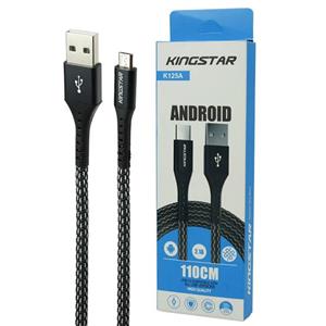 کابل شارژ 1.1 متری USB به MICR USB کینگ استار مدل K125A