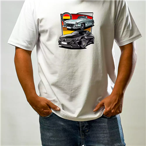 تیشرت طرح مرسدس بنز Benz Tshirt B17