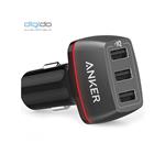 شاژر فندکی سه پورت انکر مدل Anker PowerDrive+ 3 Port Car Charger