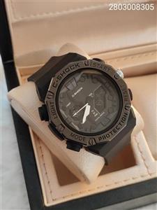 ساعت مردانه جی شاک دو زمانه ضدآب (کرنومتر، چراغ، آلارم و تاریخ) کد 1916605