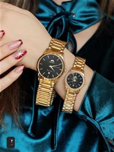 ست ساعت مردانه و زنانه اورینت موتور ژاپن پین بند ضدآب رنگ ثابت کد 2115315