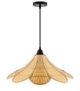 لوستر حصیری بامبو مدل لاله