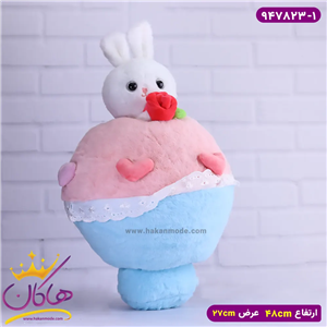 عروسک پولیشی دسته گل خرگوش | 947823/1