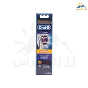 سری یدک مسواک برقی اورال بی مدل Brush Heads 3D White بسته 2 عددی 