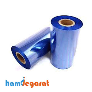 ریبون وکس/رزین رنگ آبی Blue Wax/Resin Ribbon 110×30