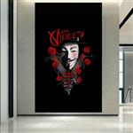 پوستر طرح فیلم V For Vendetta مدل آقای وی کد AR22070