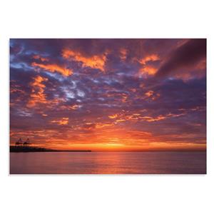 پوستر طرح غروب آفتاب آسمان دریا Sunset Sea Skyمدل NV0878