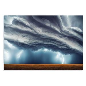 پوستر طرح طوفان اذرخش Storm Photography مدل NV0756 