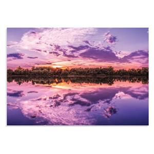 پوستر طرح انعکاس طلوع افتاب روی دریاچه Sunrise Reflection Lake مدل NV0871 