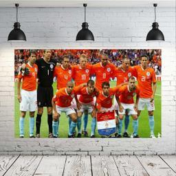 پوستر دیواری طرح فوتبال مدل تیم ملی هلند کد KG493