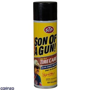 اسپری تمیز کننده لاستیک STP حجم 650 میلی لیتر