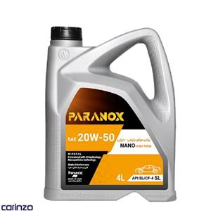 روغن موتور پارانوکس مدل 20W-50 SL حجم 4 لیتر