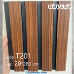 دیوارپوش ترمووال طرح چوب روشن 20 سانت کد T201 از جنس پی وی سی