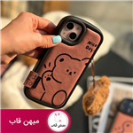 قاب گوشی آیفون Hero Bear با آویز پشمی