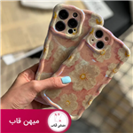 قاب گوشی آیفون گل اطلسی سفید