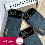 قاب گوشی آیفون چرمی Black Leather Lens