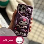 قاب گوشی آیفون kuromi سیلیکونی پاپ سوکتی